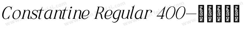 Constantine Regular 400字体转换